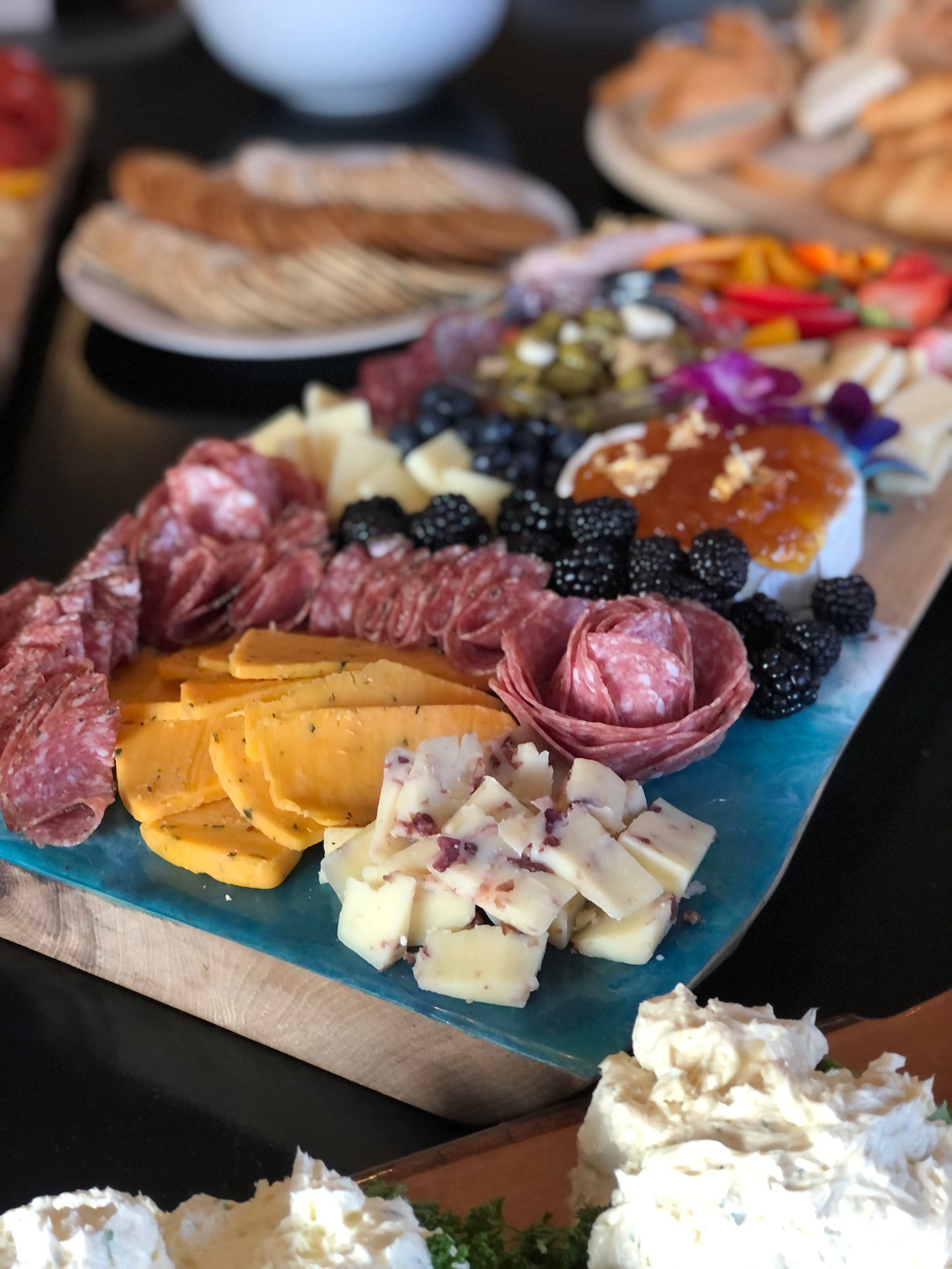 Large and HEAVY Blue Hole Charcuterie Board