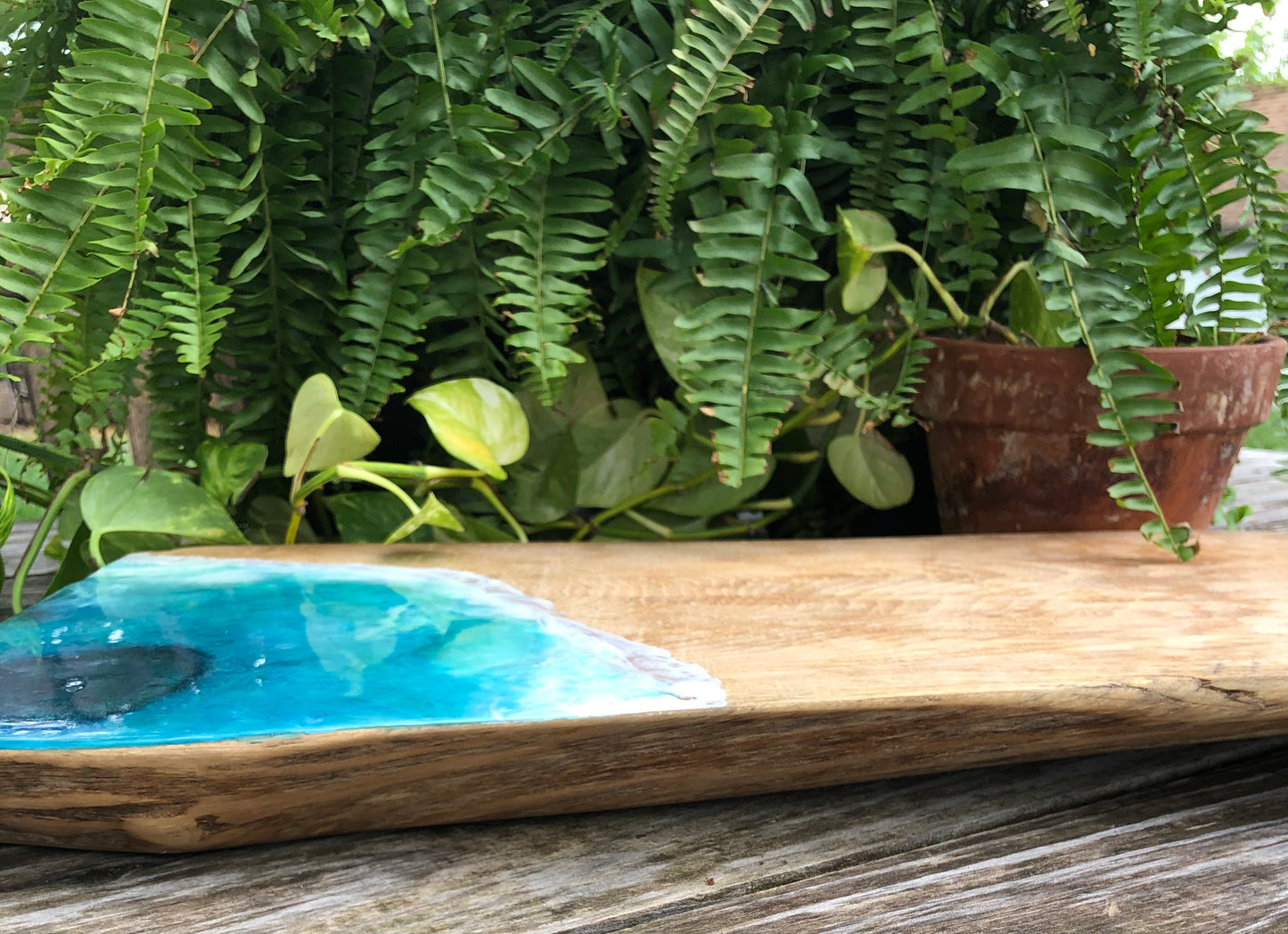 Large and HEAVY Blue Hole Charcuterie Board